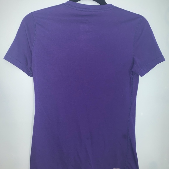 Purple Adidas "Ultimate Tee" V-neck- small - Picture 2 of 3